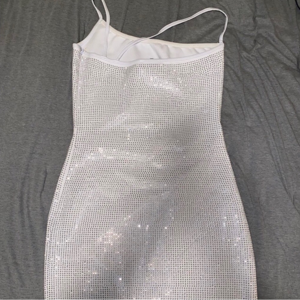 I AM GIA AURORA WHITE DIAMANTÉ DRESS - Picture 4 of 6